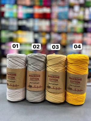 مکرومه کتان 3 سوزنه چیچک